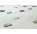 Dětský koberec YOYO EY78 bílý/béžový - mraky, duha, kapky