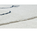 Dětský koberec YOYO GD63 bílý/granátový - mraky, kapky