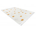 Detský koberec YOYO GD75 biely / oranžový - hviezdičky