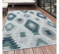 Šňůrkový koberec Bahama šedý / krémový / modrý
