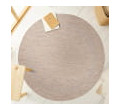 Šnúrkový koberec Relax ramka béžový, kruh
