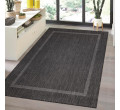 Šnúrkový koberec Relax ramka čierny