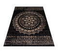 Šňůrkový koberec Sunny rozeta černý