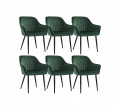 Set šiestich jedálenských stoličiek LDC087C01-6 (6 ks)