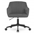 Kancelářská židle MINK sametová tmavě šedá