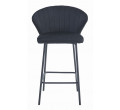 Barová židle GATTA sametová černá (černé nohy)
