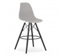 Barová židle LAMAL šedá (černé nohy)
