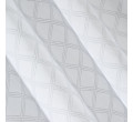 Hotová záclona HAZAL biela / strieborná - na priechodkách