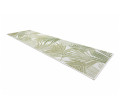Koberec / běhoun šňůrkový SIZAL SION Listí Palmy, tropický 2837 ploské tkaní bílý / zelený