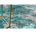 Koberec DE LUXE 6827 Abstrakce, vintage - strukturální - zelený / šedý