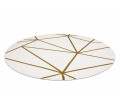 Koberec EMERALD exkluzivní 1013 kruh - glamour, geometrický krémový/zlatý