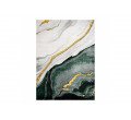 Koberec EMERALD exkluzivní 1017 glamour, styl marmur lahvově zelený/zlatý