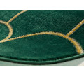 Koberec EMERALD exkluzivní 1021 glamour, styl art deco lahvově zelený / zlatý