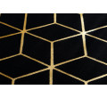 Koberec GLOSS 409C 86 3D kocka glamour - černý, zlatý
