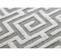 Koberec MAROC P655 Labyrint marokánsky shaggy šedý / bílý
