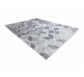 Koberec MEFE B400 Kostka, geometrický 3D - tmavě šedý
