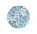 Koberec MEFE kruh 8725 Kolečka - krém / modrý