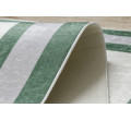 Koberec protišmykový ANDRE 1088 Abstrakcia, ramka - biely / zelený