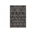 Koberec šňůrkový SIZAL FLOORLUX 20508 černo / stříbrný trojúhelníky
