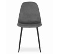 Set tří jídelních židlí COMO šedé (černé nohy) (3ks)