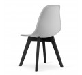 Set jídelních židlí KITO šedé (černé nohy) 4ks