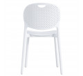 Set tří židlí LUMA bílé (3ks)