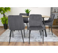 Set jídelních židlí MONZA tmavě šedé (4ks)