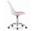 Otočná židle PRINT - bílo/růžová