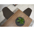 Set jedálenských stoličiek OSAKA kávové (čierne nohy) 4ks
