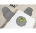 Set jedálenských stoličiek OSAKA sivé (hnedé nohy) 4ks