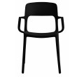 Set dvou židlí SAHA černé (2ks)
