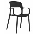 Set dvou židlí SAHA černé (2ks)