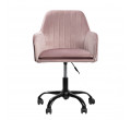 Kancelářská židle TEILL sametová růžová ALL 807911