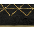 Koupelnový kobereček Jarpol Agadir lurex 51 černý / zlatý