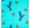 Ubrus FRIDA KAHLO tyrkysový s kolibříky 877150