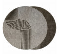 Šňůrkový oboustranný koberec Brussels 205631/11020 šedý / grafitový kruh