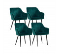 Set štyroch jedálenských stoličiek LDC087Q01-4 (4 ks)