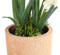 Umělá rostlina CONVALLIS konvalinky v květináči SS24 883656 30 cm