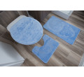 Sada koupelnových koberečků MONO 1125 modrý 5004 3PC Motýl