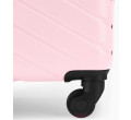 Střední růžový kufr Malaga