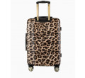 Střední kufr s leopardím vzorem