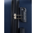 Střední granátový kufr s kombinačním zámkem