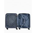 Modrý kabinový kufr s kombinačním zámkem