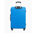 Velký modrý kufr California s kontrastním povrchem