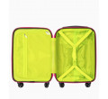 Růžový kabinový kufr California s kontrastním povrchem