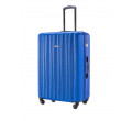 Velký modrý kufr Bali s drážkami