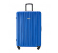 Velký modrý kufr Bali s drážkami