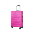 Střední růžový kufr Valencia