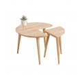 Dvoudílný kávový stolek HARMONI přírodní 871127