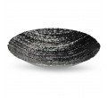 Dekorativní miska ADELA 01 černá / stříbrná